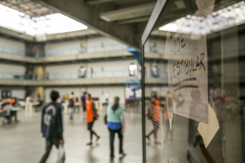 Campus do Botânico da UFPR, em Curitiba. A maior parte dos inscritos (13.165) fez as provas da segunda fase na capital | Marcelo Andrade/Gazeta do Povo