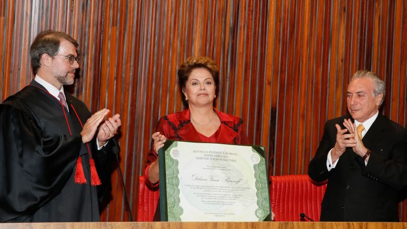 Diplomação da presidente da República, Dilma Rousseff e do Vice-Presidente, Michel Temer, no TSE. Do lado esquerdao, o presidente do TSE, ministro Dias Toffoli | Roberto Stuckert Filho / Presidência da República / Divulgação