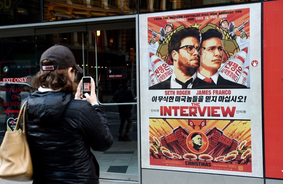 Cartaz do filme "A Entrevista", nos EUA. | Efe