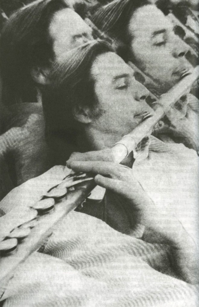 Vida na flauta: foto reproduzida do livro O Som do Pasquim, organizado por Tárik de Souza |