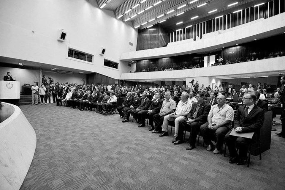 Dia de holofotes Assembleia Legislativa ficou abarrotada de vereadores | Sandro Nascimento/ Alep