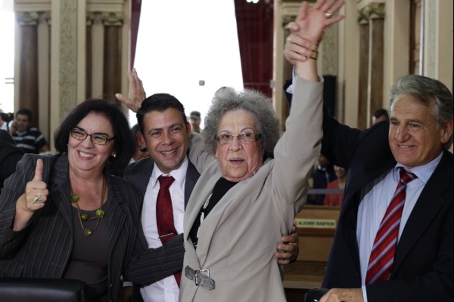 Dona Lourdes foi eleita quarta secretária da Casa |