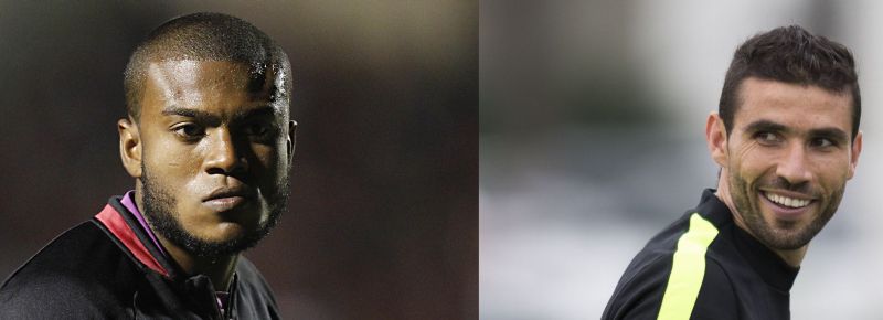 O atleticano Marcelo (esq.) e o coxa-branca Vanderlei (dir.)estão entre os jogadores mais valorizados de seus times. |