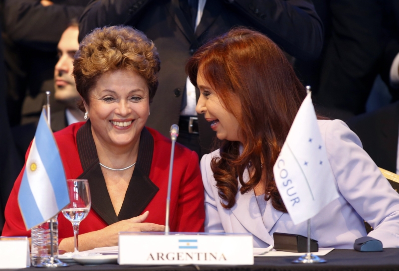 Dilma com a presidente da Argentina: desabafo sobre a dificuldade de montar o ministério | Enrique Marcarian/Reuters