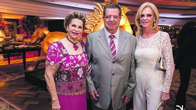 Florlinda e Nadim Andraus com Iza Zilli |