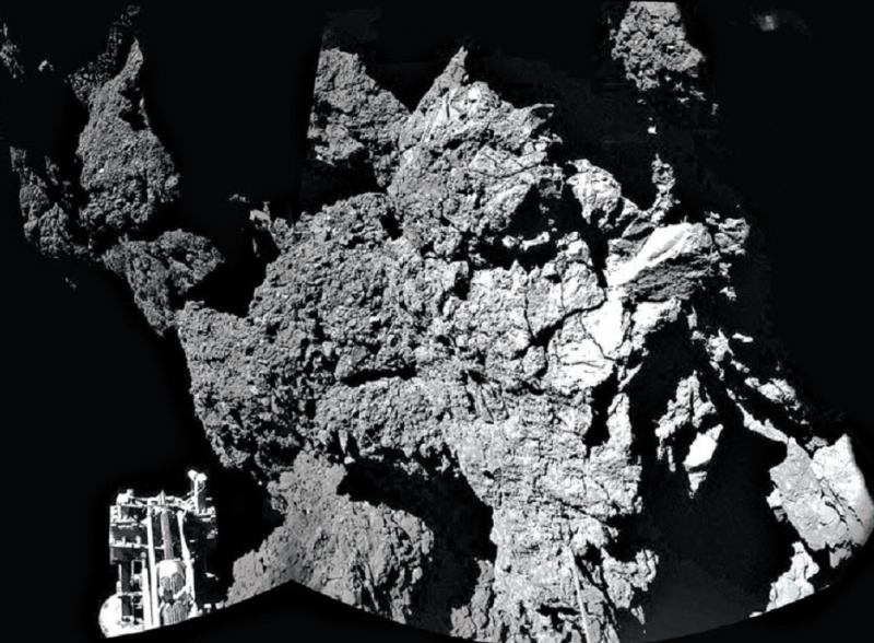 Imagem do cometa 67P/Churyumov-Gerasimenko feita pela sonda Rosetta | European Space Agency
