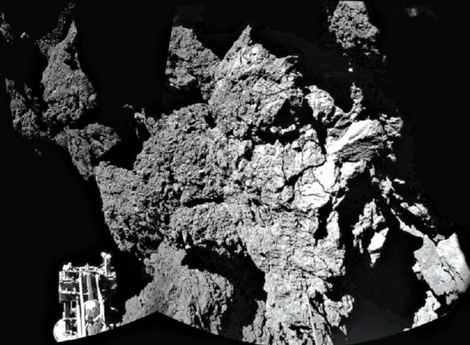 Imagem do cometa 67P/Churyumov-Gerasimenko feita pela sonda Rosetta | European Space Agency