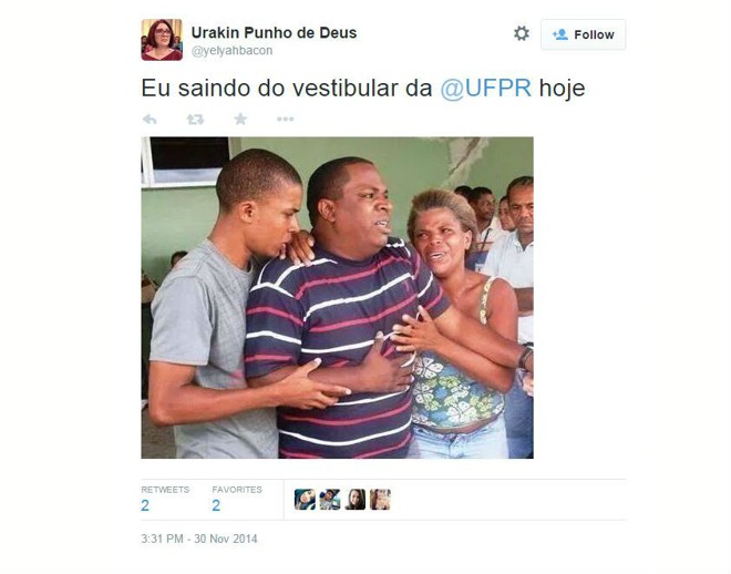 Pelo visto a prova deixou as pessoas nervosas |