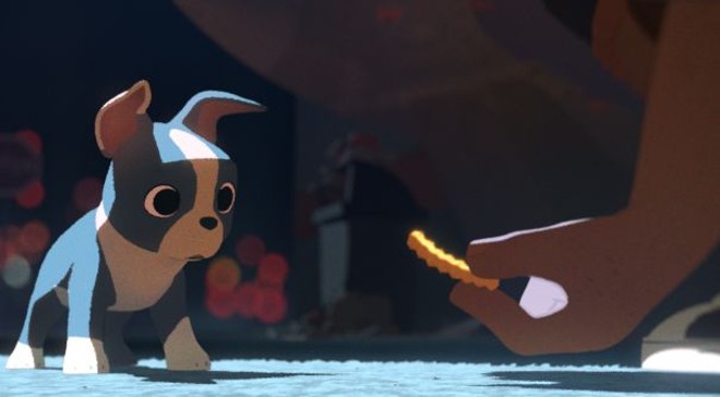 Cachorrinho que protagoniza O Banquete,de apenas seis minutos, exibido antes de Operação Big Hero |