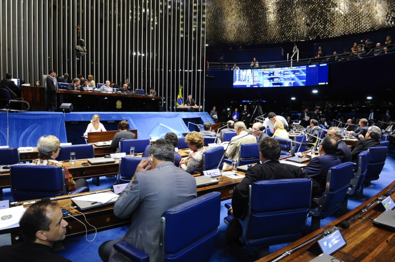 Plenário do Senado: texto-base foi aprovado, mas os destaque ficaram para a sessão de hoje | Waldemir Barreto/Agência Senado