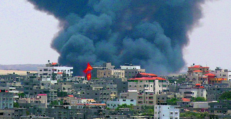 Ofensiva militar na Faixa de Gaza, em Israel, foi o conflito onde mais jornalistas morrerram este ano | Mohammed Saber/Efe