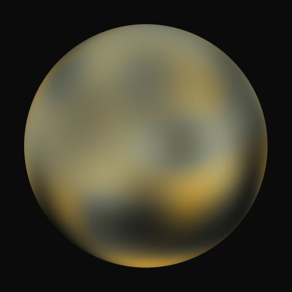 Imagem de Plutão feita pelo telescópio Hubble não permite visualizar detalhes | Nasa/Divulgação