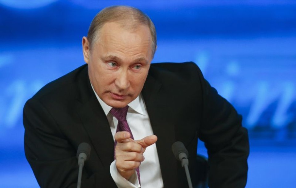 Presidente russo Vladimir Putin durante conferência de imprensa em Moscou | Maxim Zmeyev/Reuters