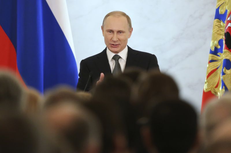 Vladimir Putin, presidente russo, faz pronunciamento em Moscou | Sergei Karpukhin/Reuters