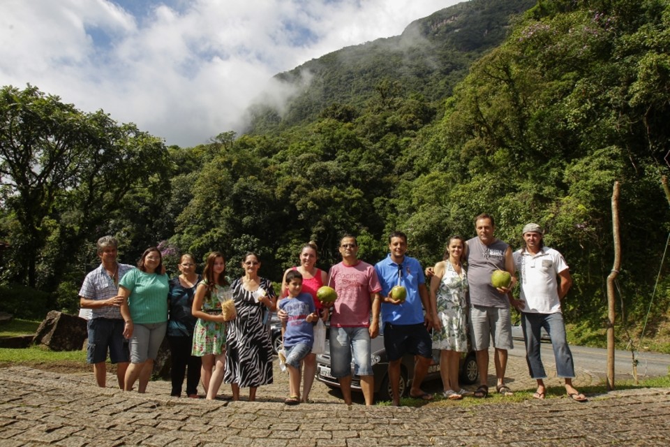 Ronaldo e a família vieram de longe para conhecer a Graciosa | Daniel Castellano / Gazeta do Povo