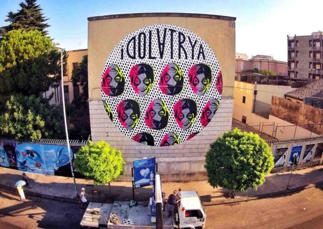 Obra do artista russo Uno, em Siracusa, na Itália | 