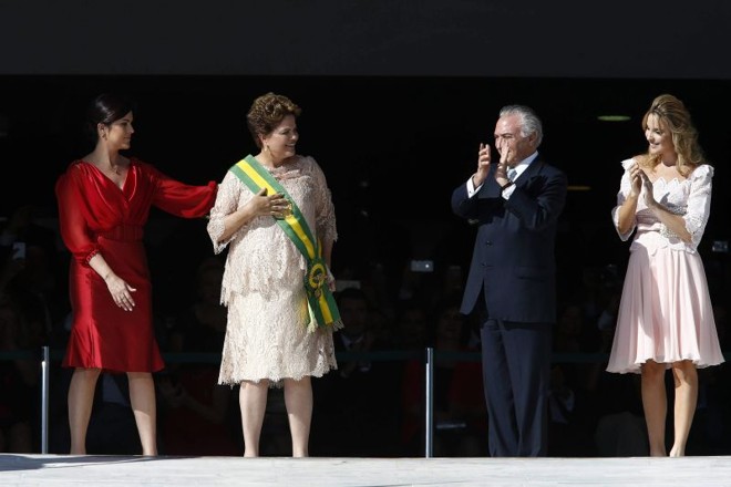 Dilma durante a posse em Brasília | 