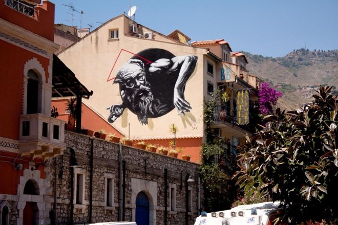 Obra do artista Sr.X, na Itália | 