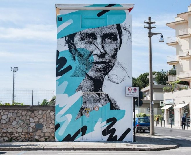 Mural do artista Daniel Eime, em Gaeta, na Itália | 