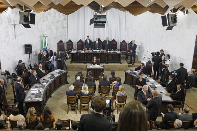 Cerimônia de posse de Ivan Bonilha como presidente do Tribunal de Contas do Paraná |