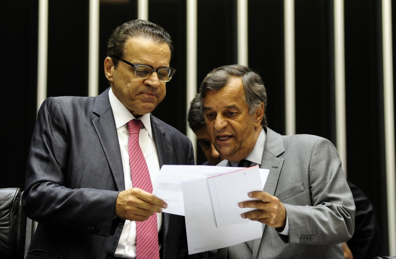 Doutor Mozart (dir.) e Alves, um dos 12 presidentes da Câmara assessorados pelo Espírito Santo | Gustavo Lima/Agência Câmara