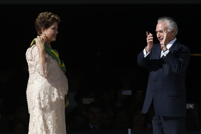 Dilma e o vice Michel Temer | 