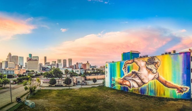Obra do artista Mr D., em Houston, Texas (EUA) | 