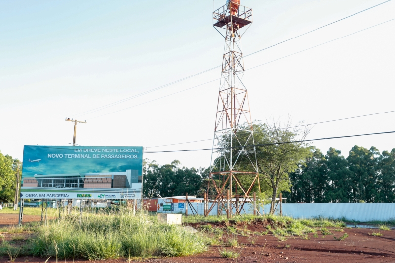 Obras no Aeroporto de Cascavel: entrega do novo terminal estava prevista para agosto deste ano | Cesar Machado/Valepress