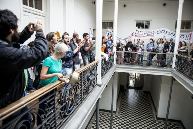 Protesto teve direito a 