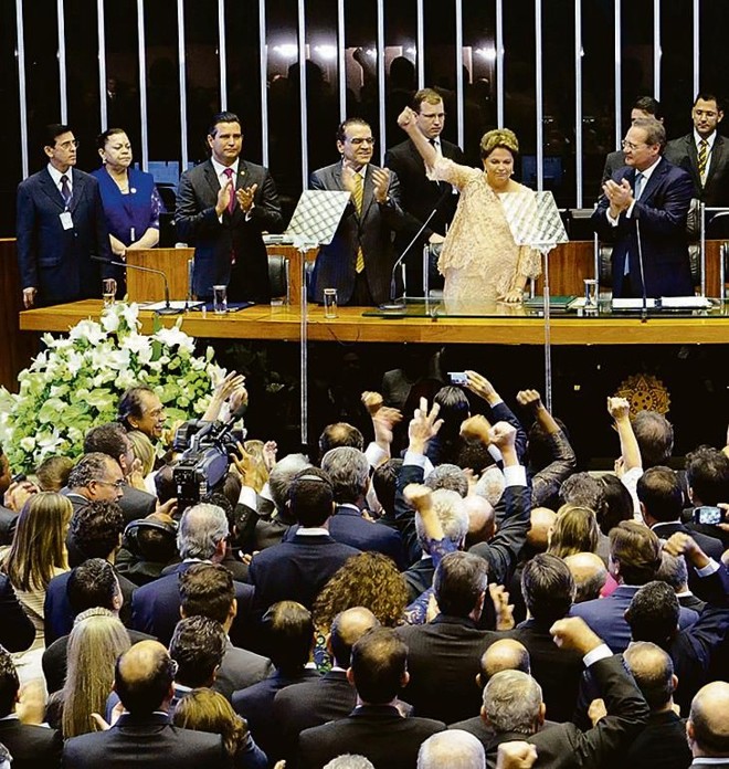 Dilma discursou no plenário da Câmara dos Deputados |