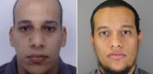 Cherif Kouachi e Said Kouachi, suspeitos de participar do ataque, estão foragidos. As fotos foram divulgadas pelas autoridades francesas | Divulgação
