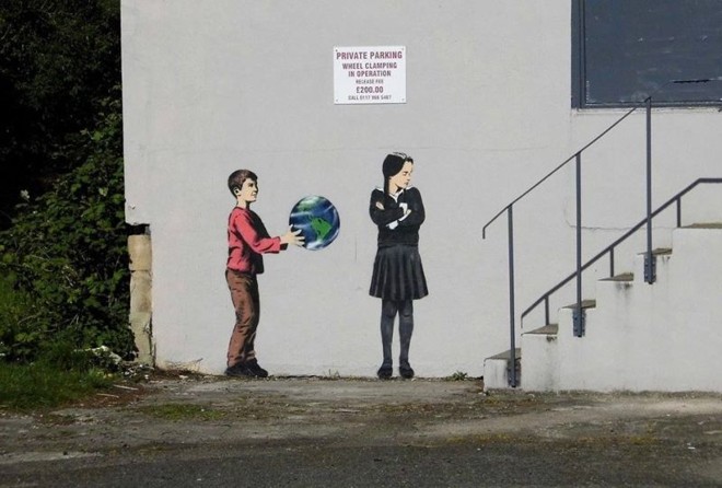 Obra do artista JPS, na Inglaterra | 