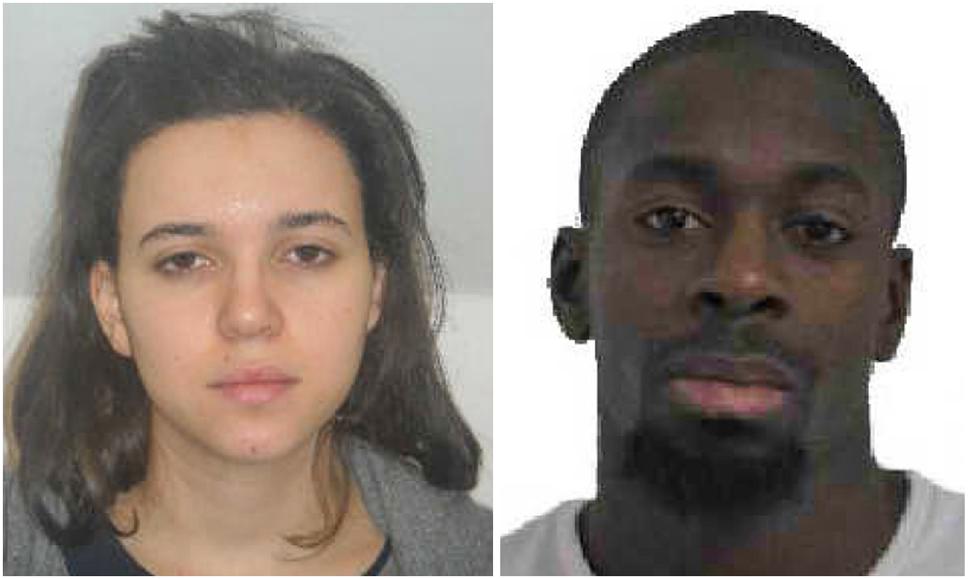 Hayat Boumeddiene com o companheiro, Amedy Coulibaly, | Reuters / Polícia da França