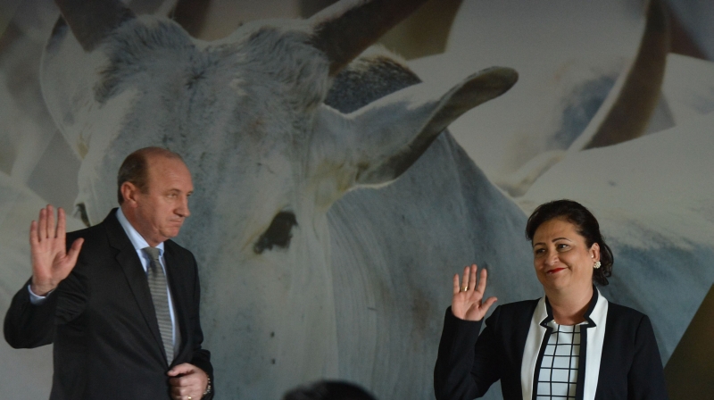 Neri Geller, ex-ministro da Agricultura, na posse de Katia Abreu : ausência de peemedebistas | Valter Campanato/ABr