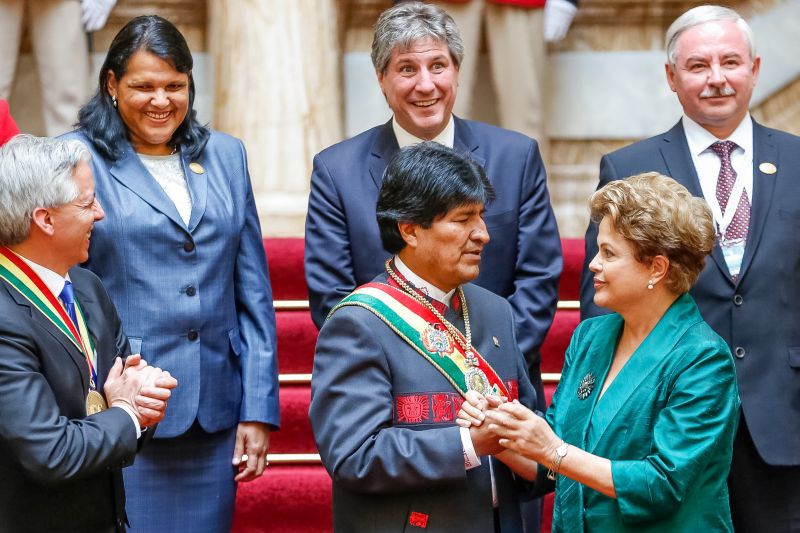 Presidente Dilma Rousseff durante a cerimônia de posse do presidente da Bolívia, Evo Morales na quinta-feira (22) | Roberto Stuckert Filho / Presidência da República / Divulgação