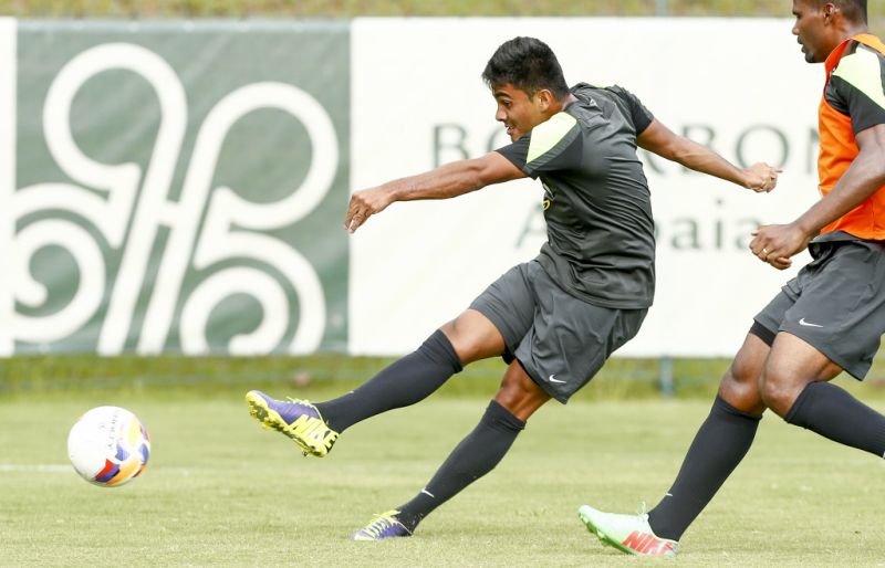 Técnico Marquinhos Santos testou o atacante Rafhael Lucas entre os titulares do Coritiba | Hugo Harada / Gazeta do Povo