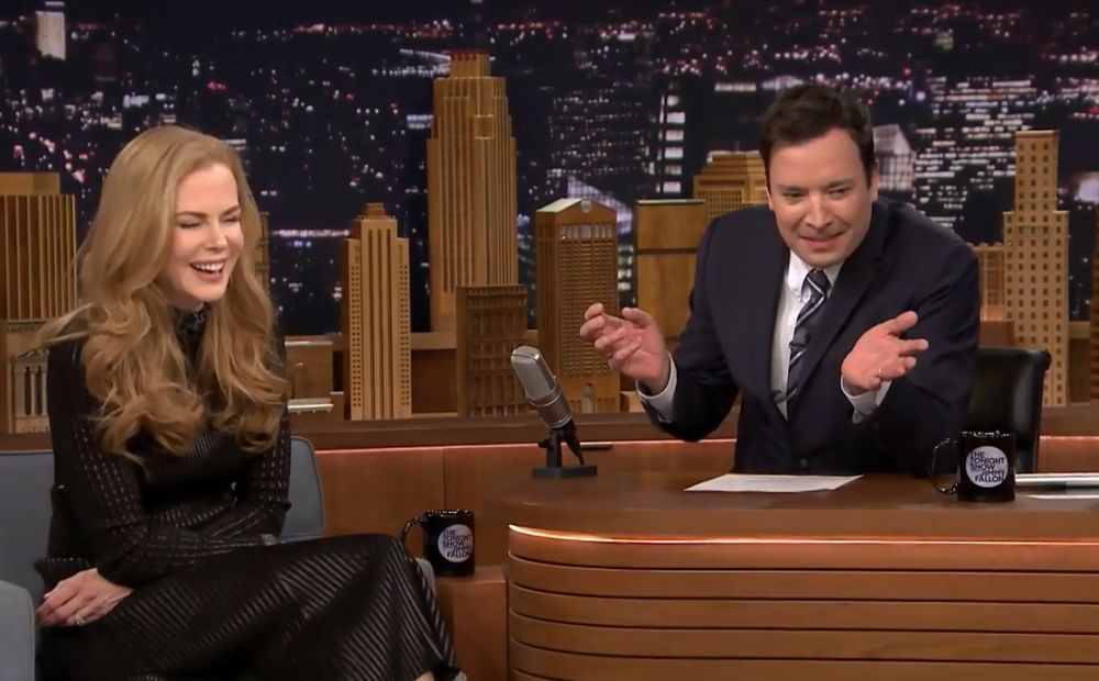 Nicole Kidman lembrou da atitude desinteressada de Fallon de maneira divertida | Reprodução