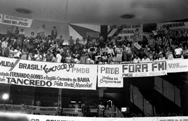 Galerias da Câmara lotadas para a eleição de Tancredo | 