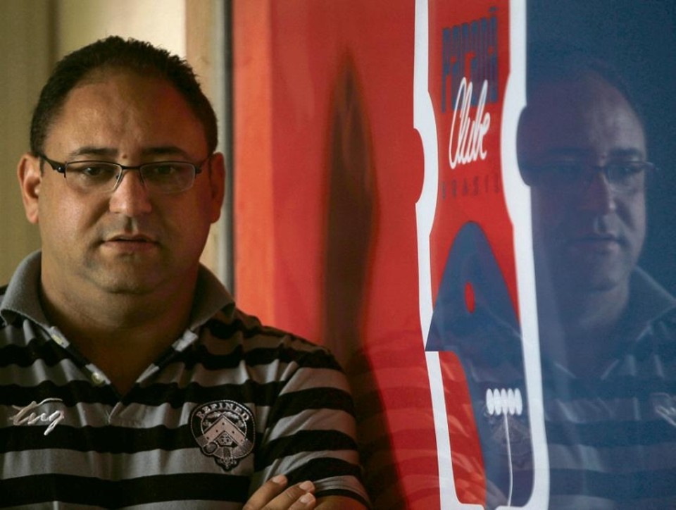 Organizadas ganham mais poder no trio de ferro Marcelo Nardi fundou a Fúria Independente, hoje comanda o futebol profissional do Paraná e vê como inevitável, no futuro, o clube ter um presidente com passagem pela torcida organizada | Jonathan Campos / Gazeta do Povo