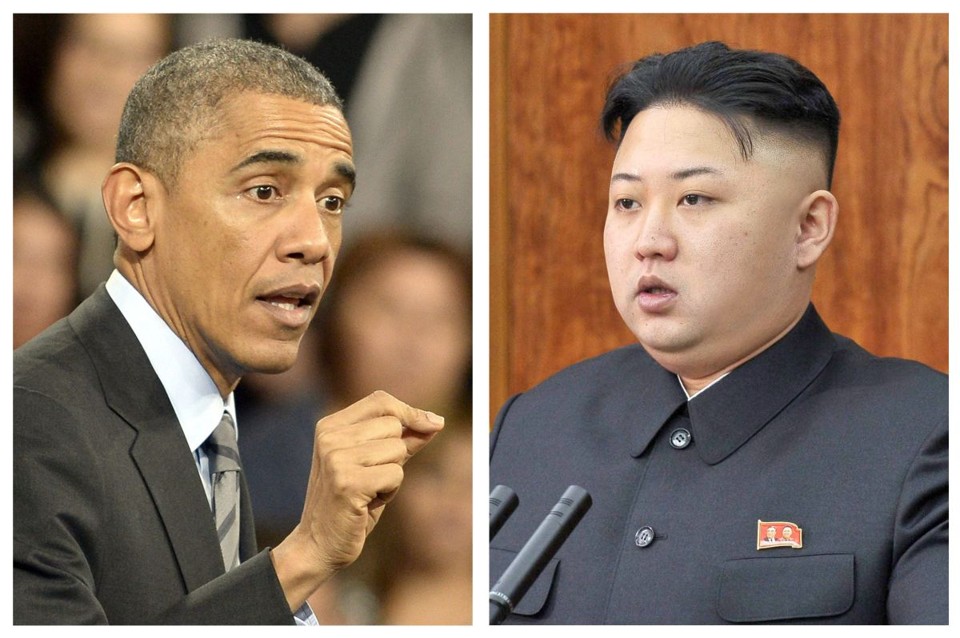 Os presidentes Barack Obama e Kim Jong-un: sanções marcam a primeira retaliação pública após o ciberataque | EFE/MICHAEL NELSON
