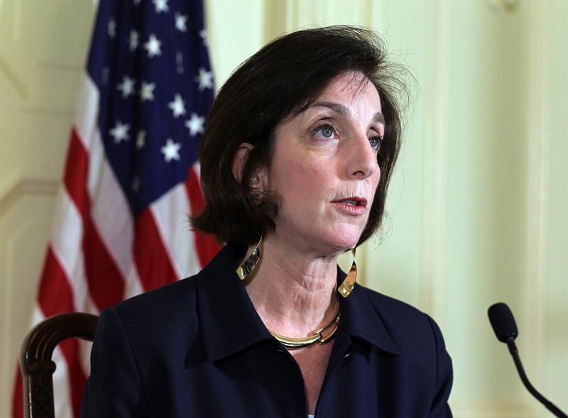 A Secretária de Estado dos EUA ligada a América Latina, Roberta Jacobson, durante uma conferência de imprensa em Cuba | EFE/Alejandro Ernesto