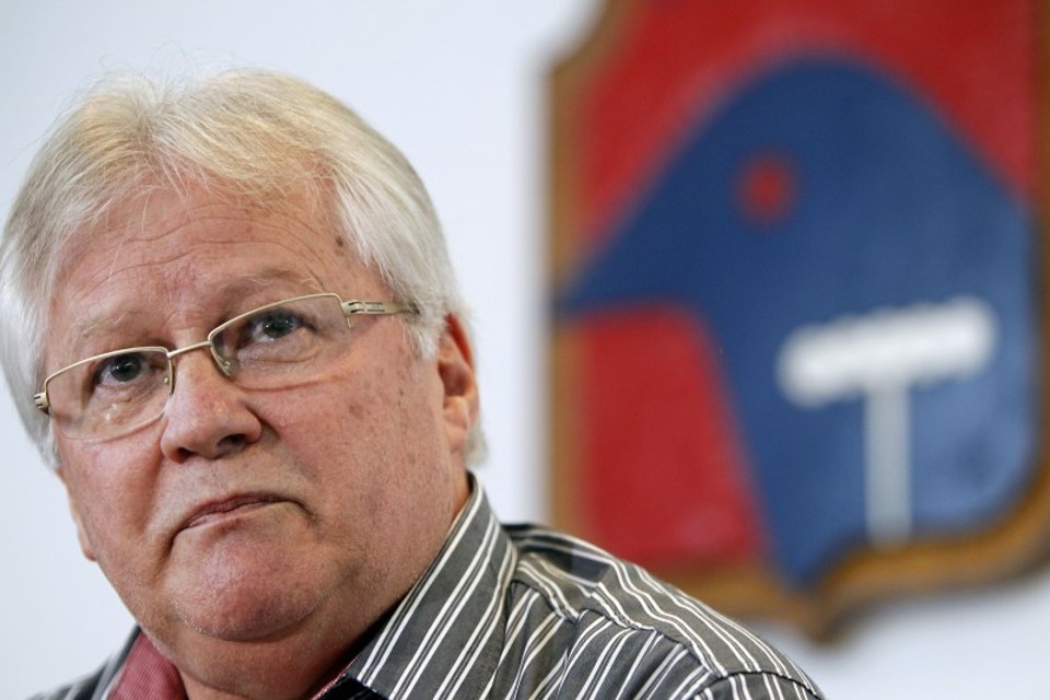 Presidente Rubens Bohlen não apareceu no treino na Vila e deixou os jogadores decepcionados | Jonathan Campos / Gazeta do Povo
