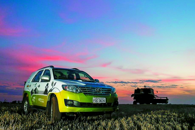 Nas próximas duas semanas, equipes de técnicos e jornalistas percorrem regiões agrícolas do PR, SP, MS, MT e RO | Hugo Harada/gazeta Do Povo