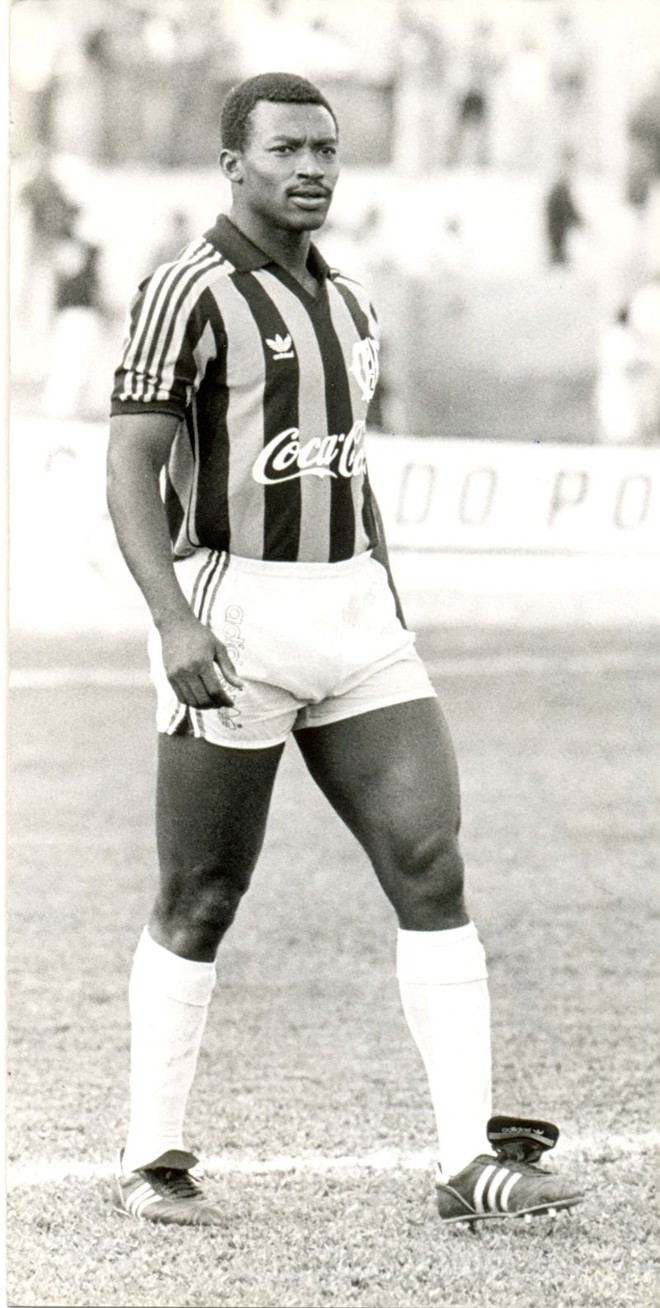Zagueiro Fião, que fazia da disposição sua principal qualidade na defesa do Atlético no fim dos anos 80 |
