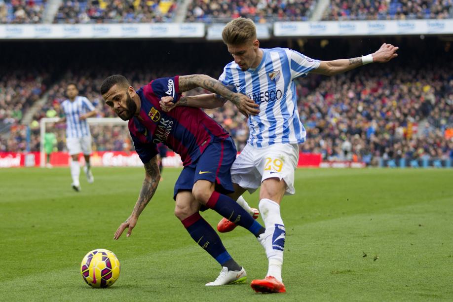 Daniel Alves falhou no gol do Málaga | EFE