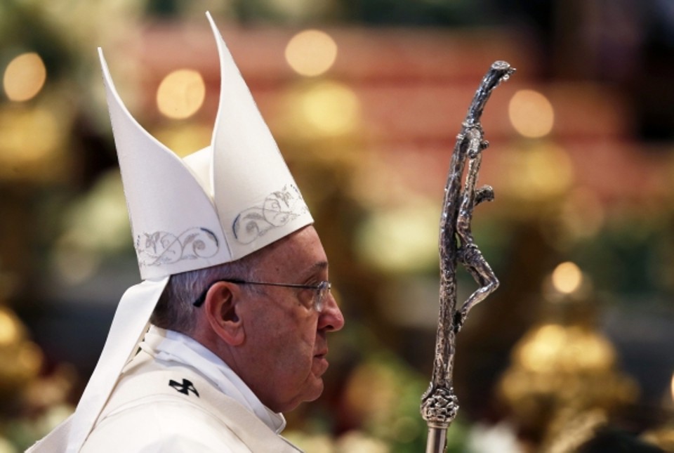 Papa Francisco depois de celebrar a missa de Ano Novo na Basílica de São Pedro, no Vaticano | Alessandro Bianchi/Reuters