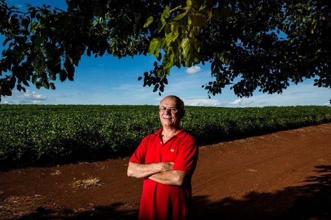 José Seteffen projeta colher 50 sacas por hectare, mesmo com ataque da doença. Foto Brunno Covello | Foto Brunno Covello