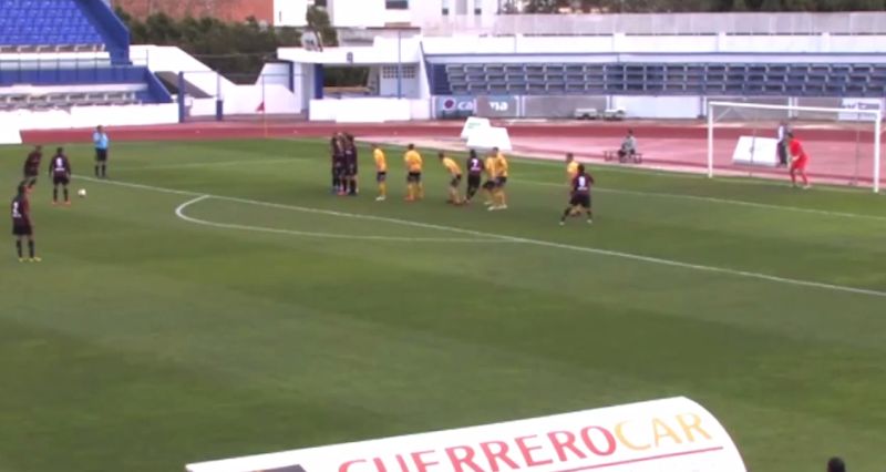 Bady marcou de falta o gol da vitória do Atlético | Reprodução