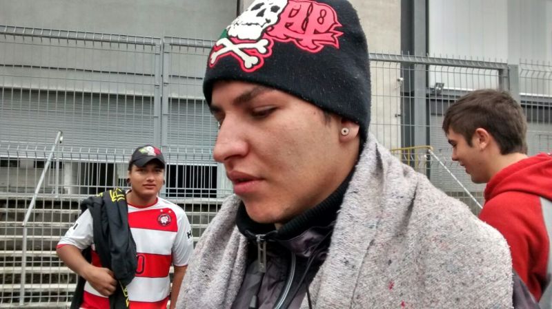 Dharlon Guilherme Cavalheiro passou a noite na fila na Arena para garantir o ingresso do Atletiba | Antonio More / Gazeta do Povo