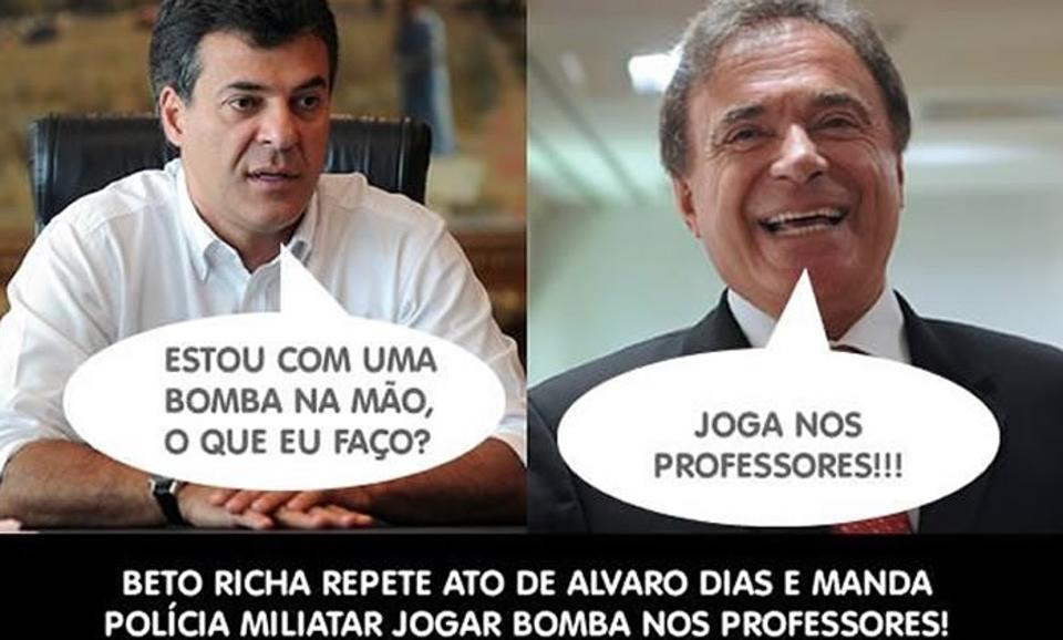 Diálogo fictício relembra a ação policial de 1988, no governo Alvaro. |